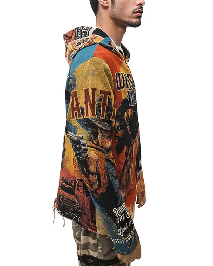 Gunslinger Tapestry Jacquard Hoodie