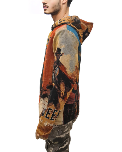 Gunslinger Tapestry Jacquard Hoodie