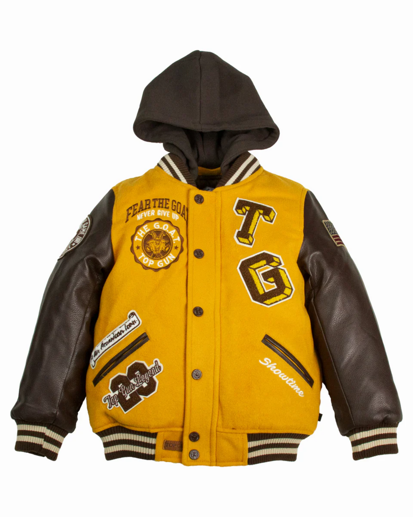 Kids Bear Goat Varsity Jacket