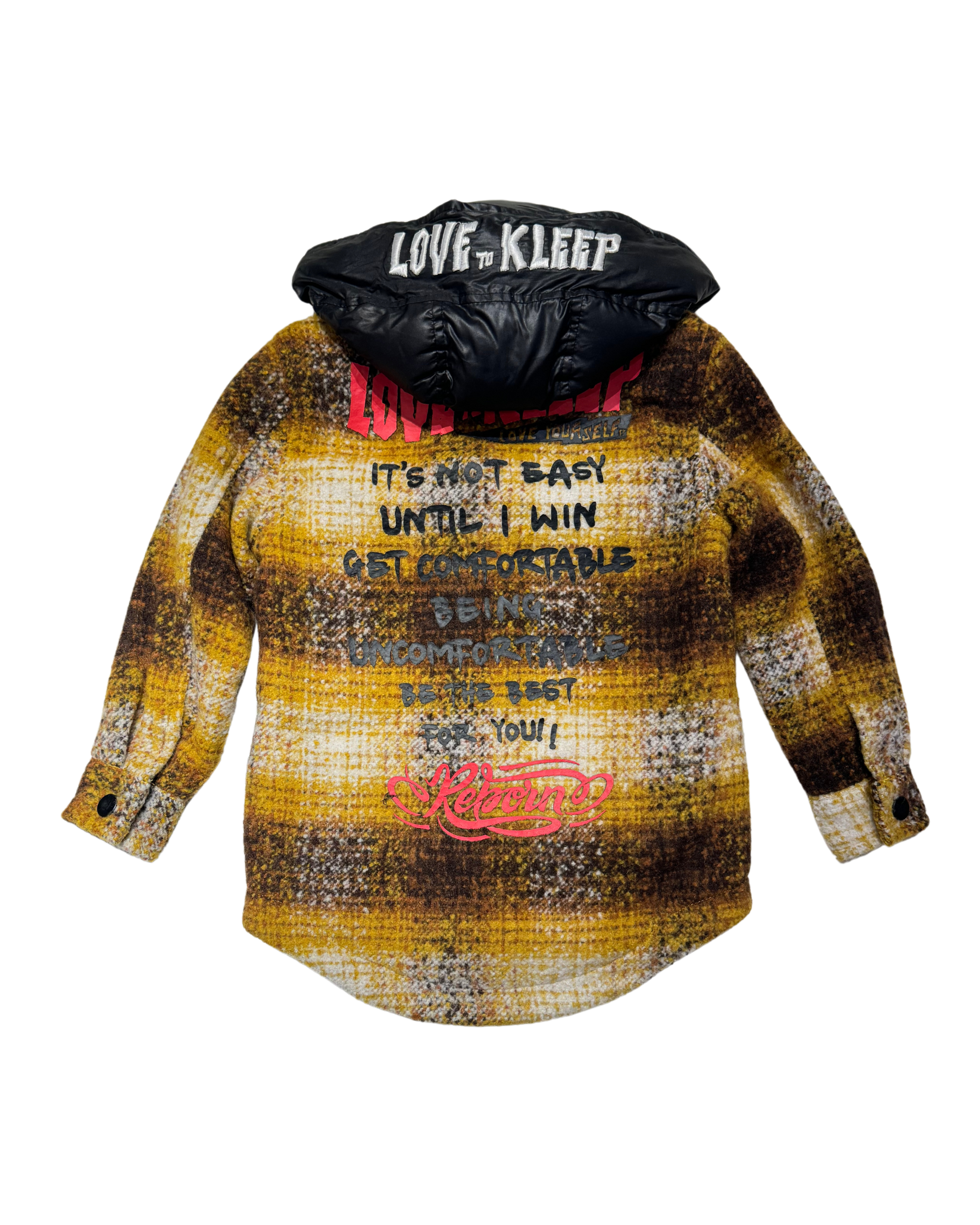 Kids Hooded Heavy Flannel Shirket