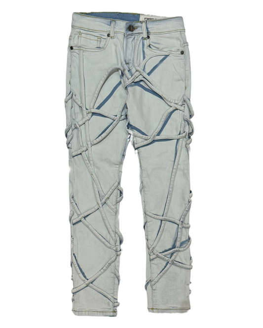 Kids Rope Cross Slim Fit Jeans 330049