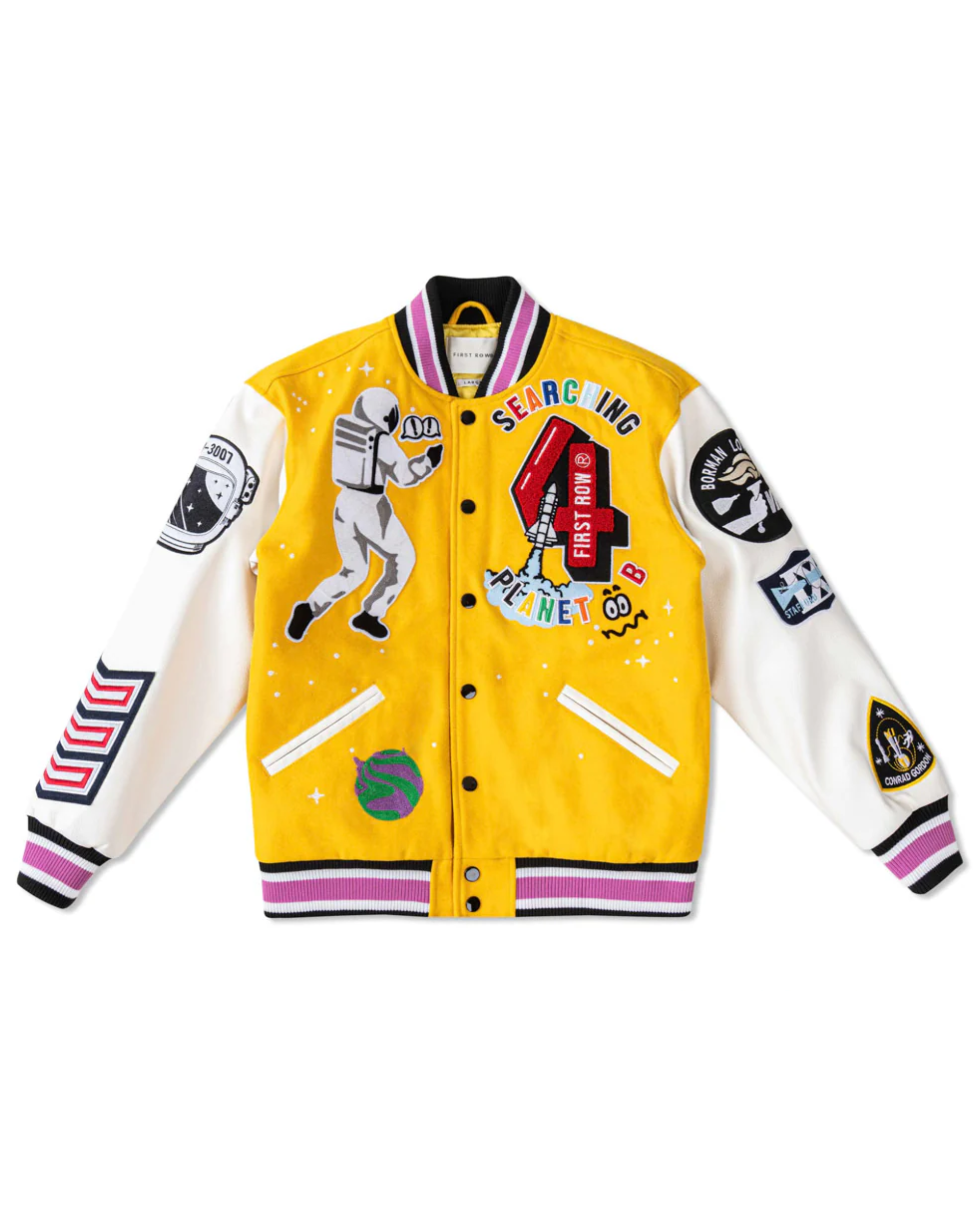 Kids Searching Planet B Varsity Jacket