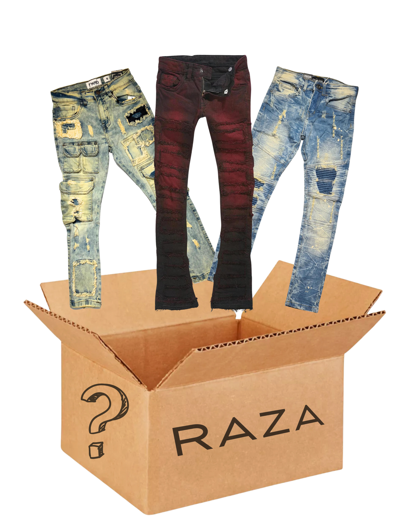 Mystery Box - 3 Random Kid's Jeans