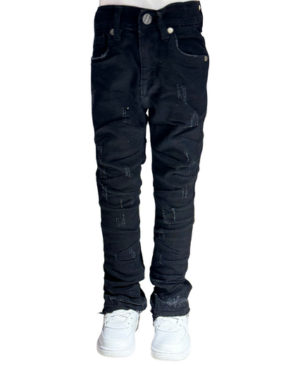 Kids Lined Stacked Jeans 330010