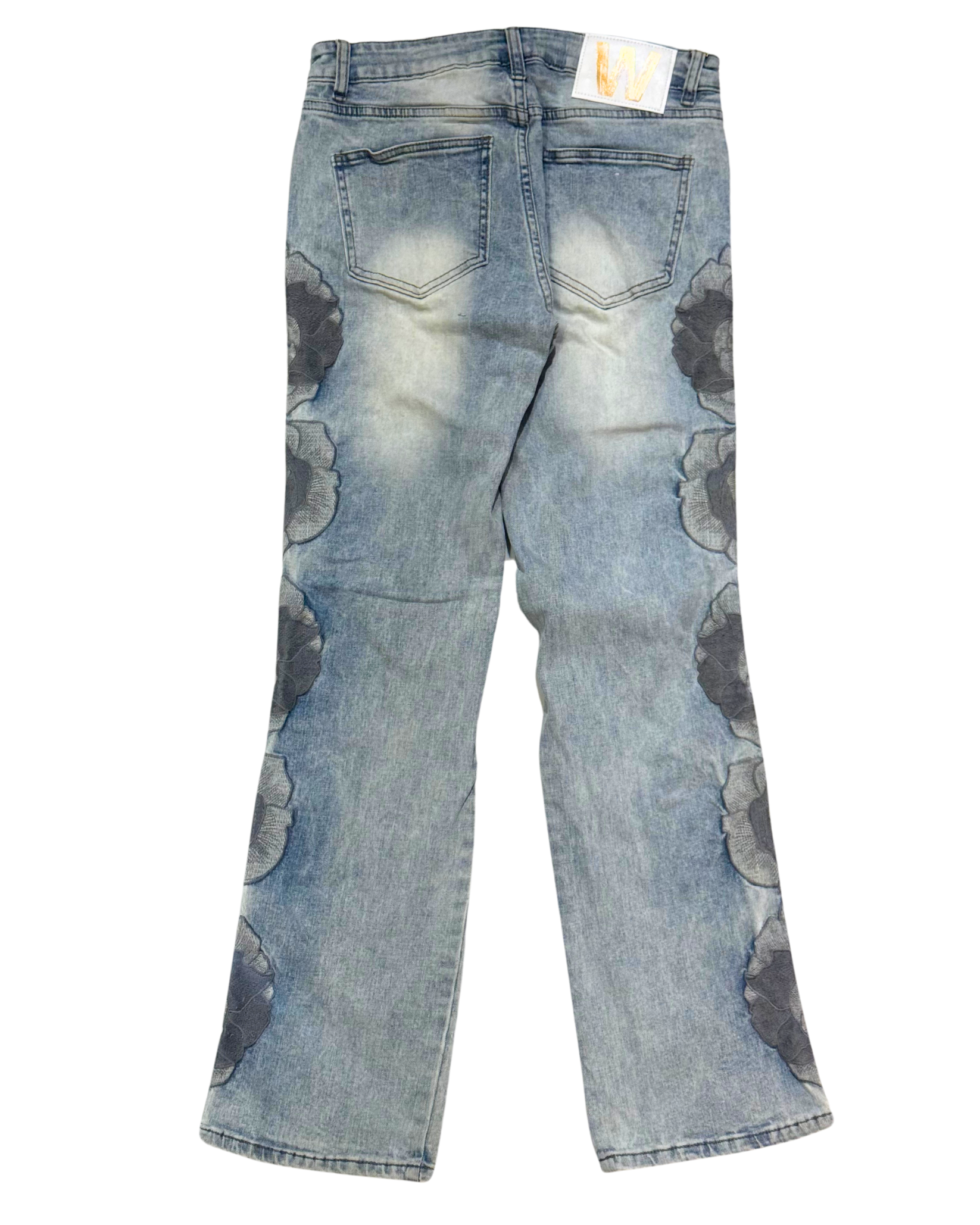 Floral Relaxed Fit Jeans M8207D