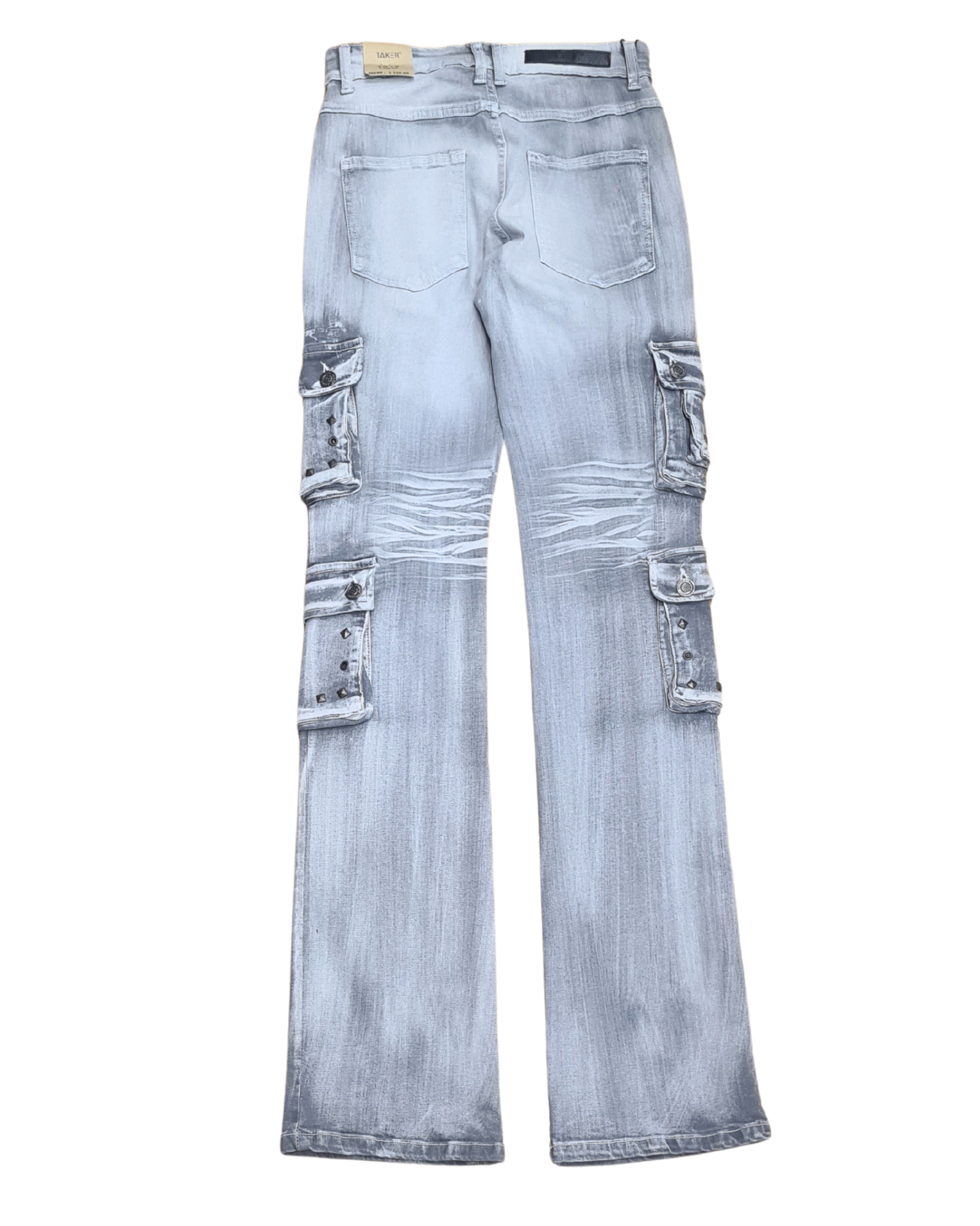 Stacked Flare Fit Jeans T4114