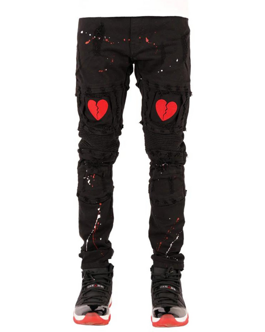 Broken Heart Slim Fit Jeans