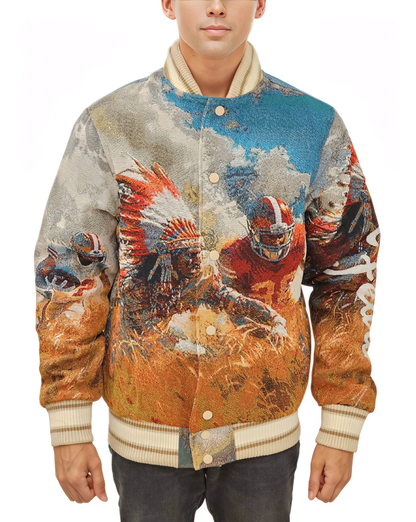 Football Tapestry Jacquard Jacket