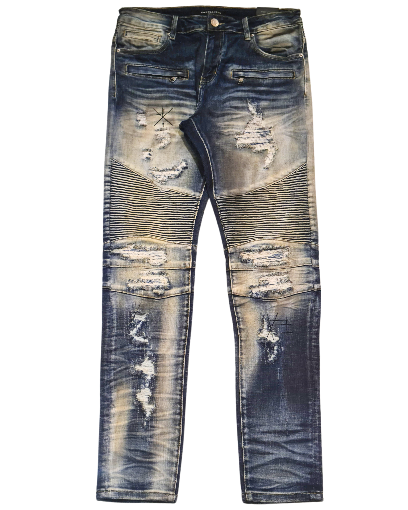 Biker Distressed Jeans