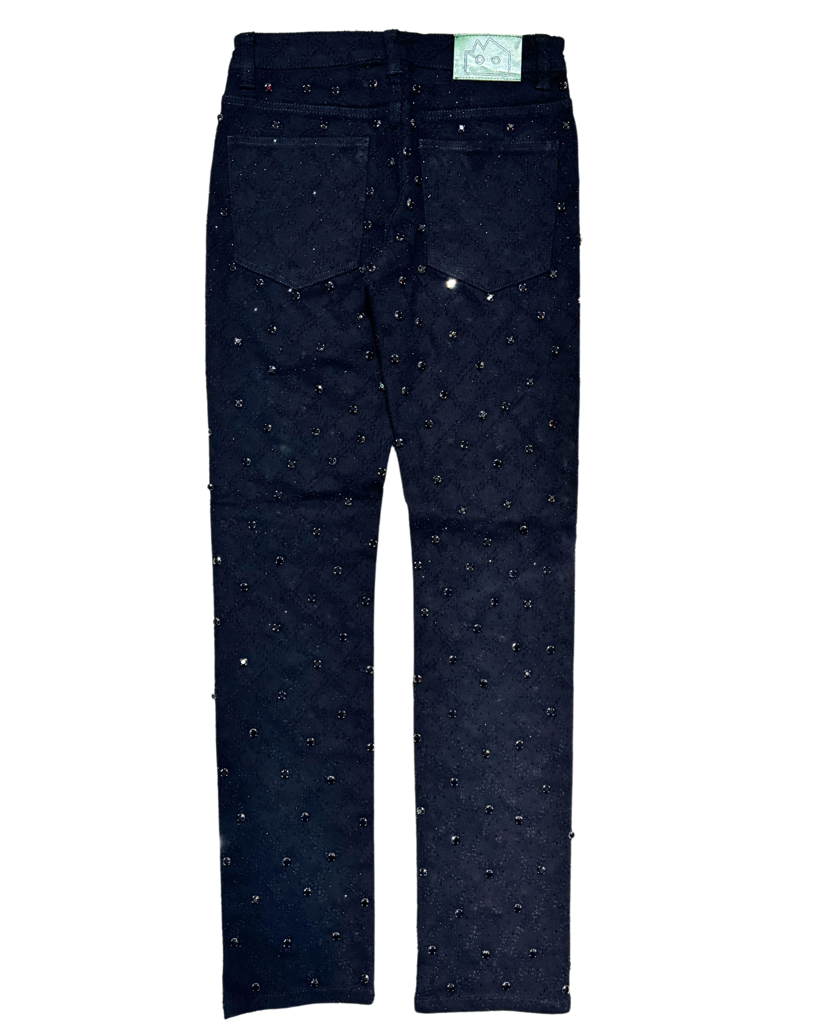 Rhinestone Slim Fit Jeans