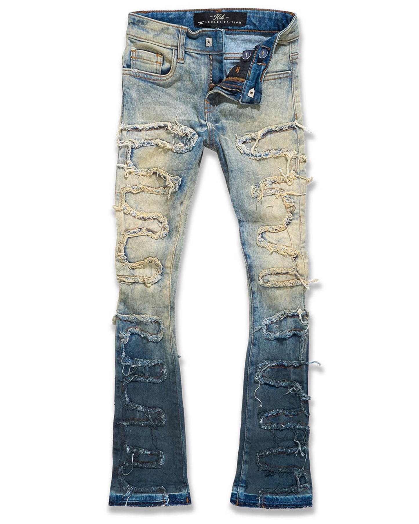 Kids Python Stacked Jeans JTF1130