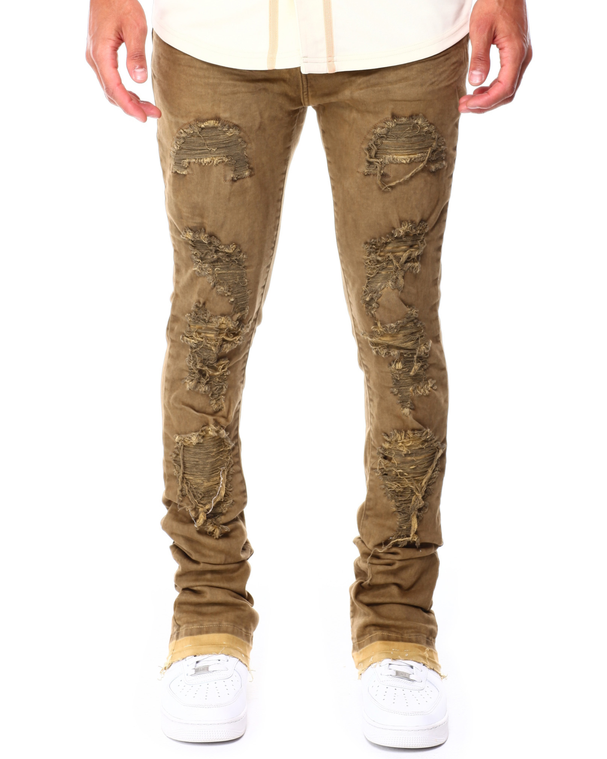 Overdye Twill Stacked Jeans 5763