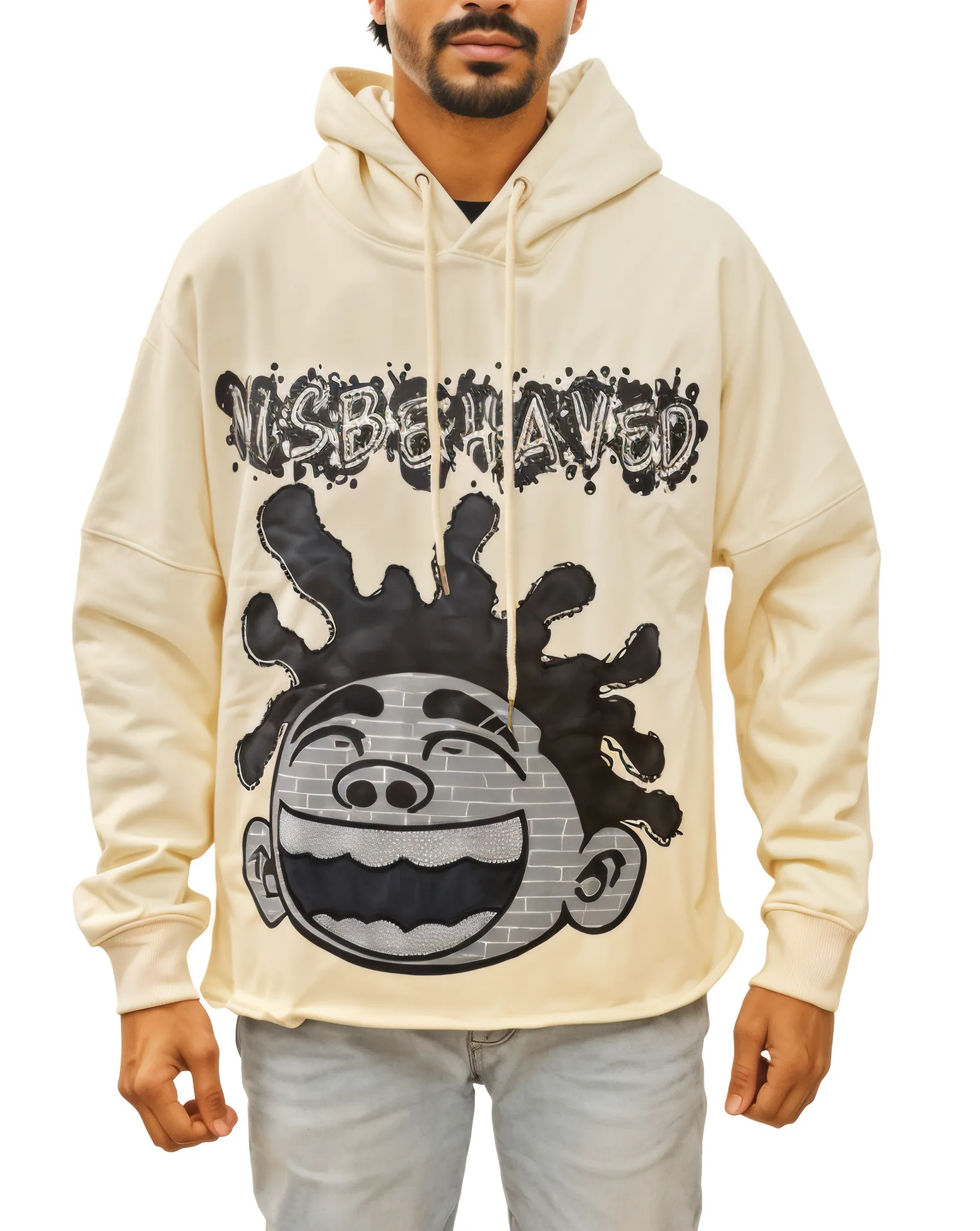 Crop Face Hoodie