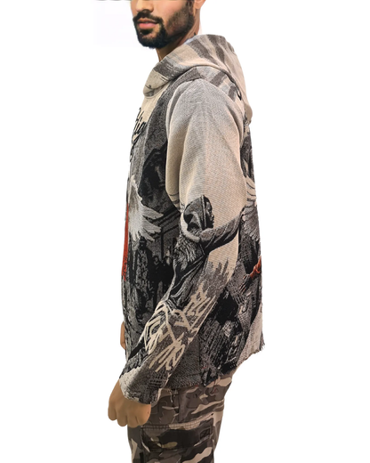 Street Angel Tapestry Jacquard Hoodie