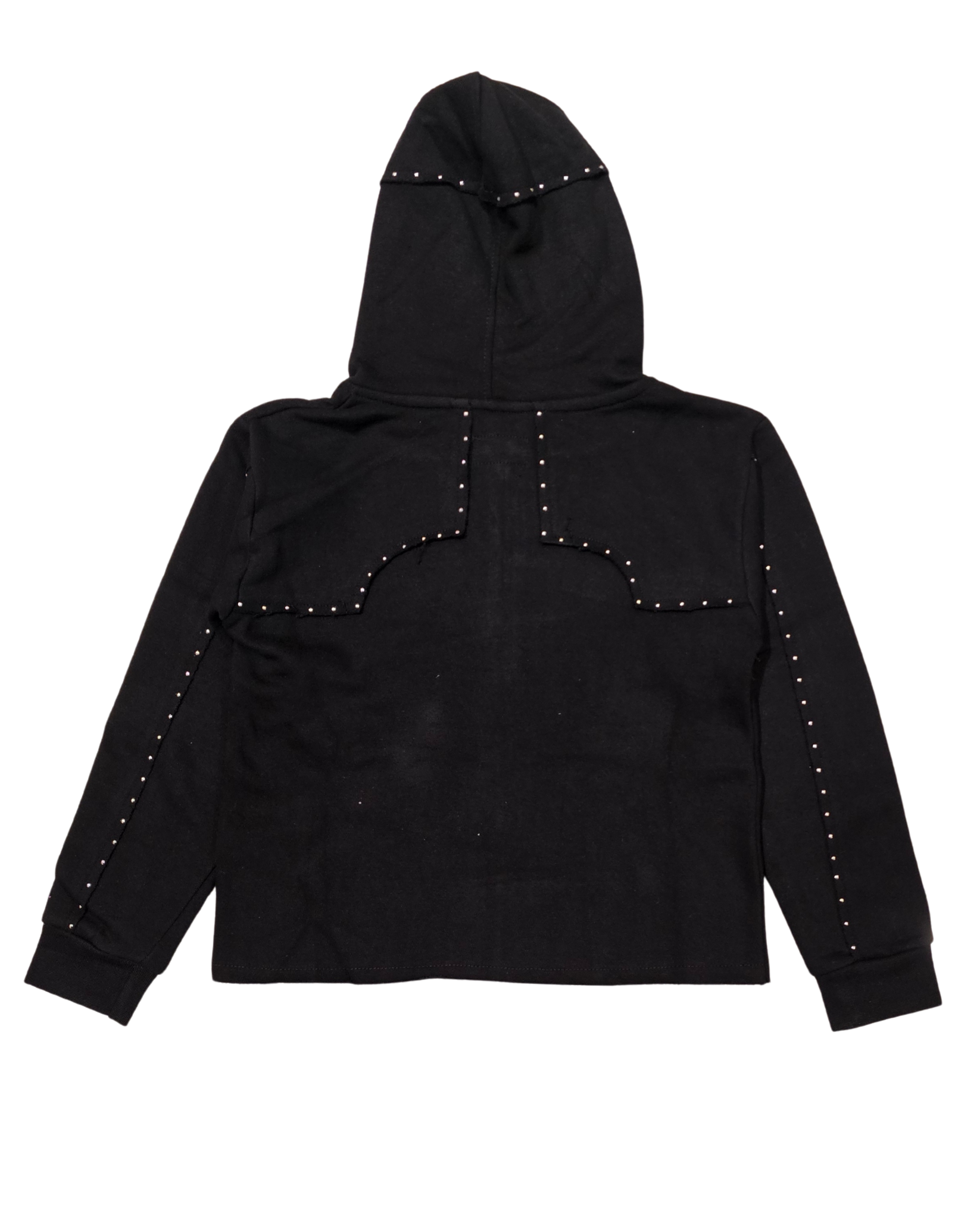Kids Rhinestone Crop Hoodie 10590