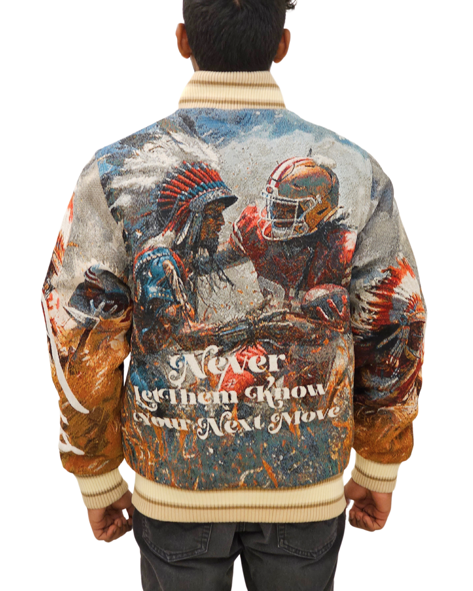 Football Tapestry Jacquard Jacket