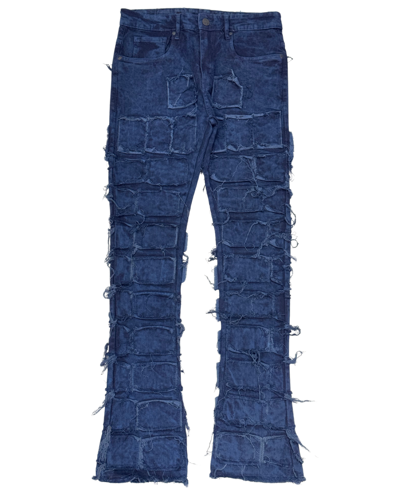 Square Patch Stacked Jean 2002