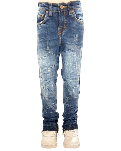 Kids Lined Stacked Jeans 330010