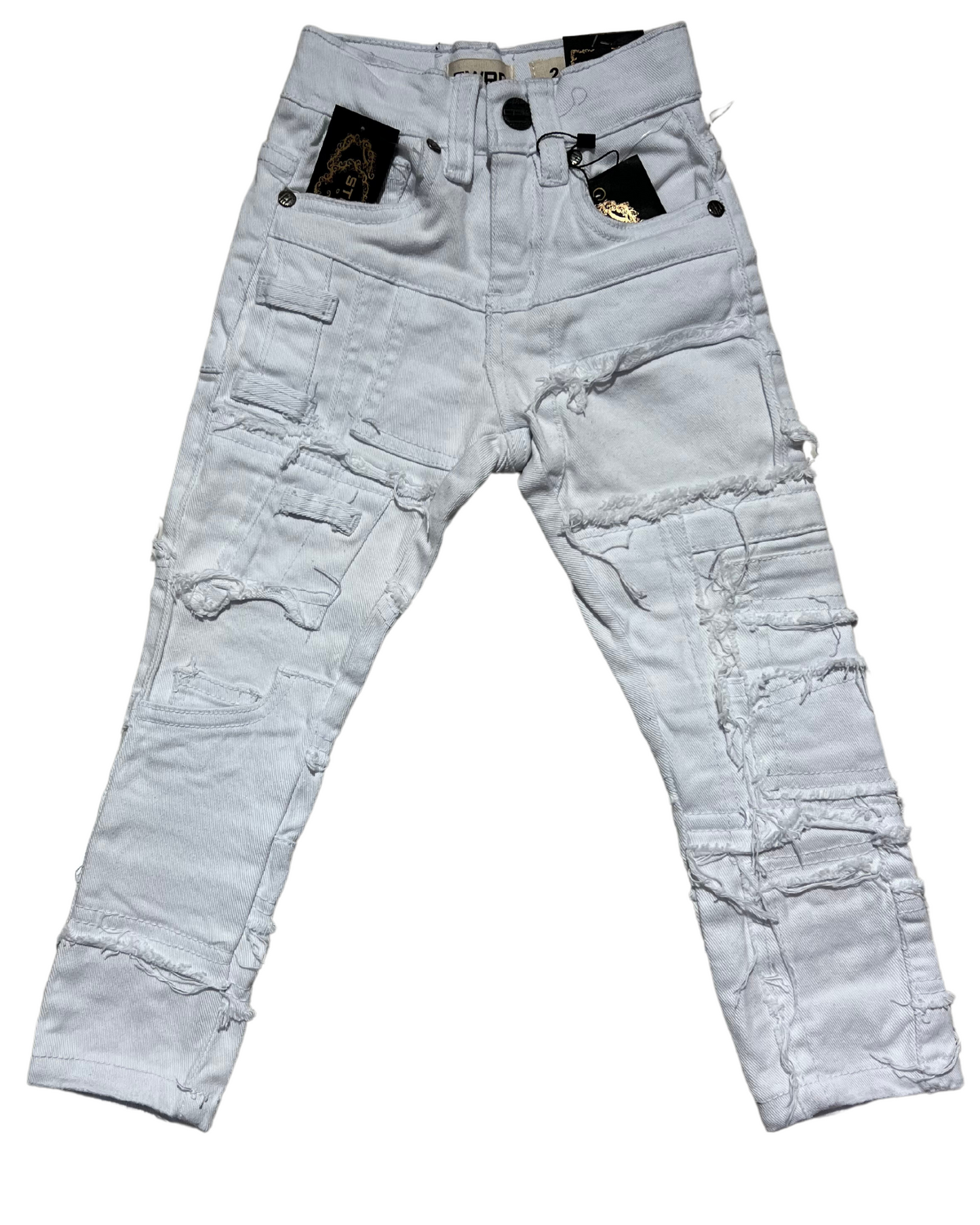 Kids Patches Slim Jeans 33922