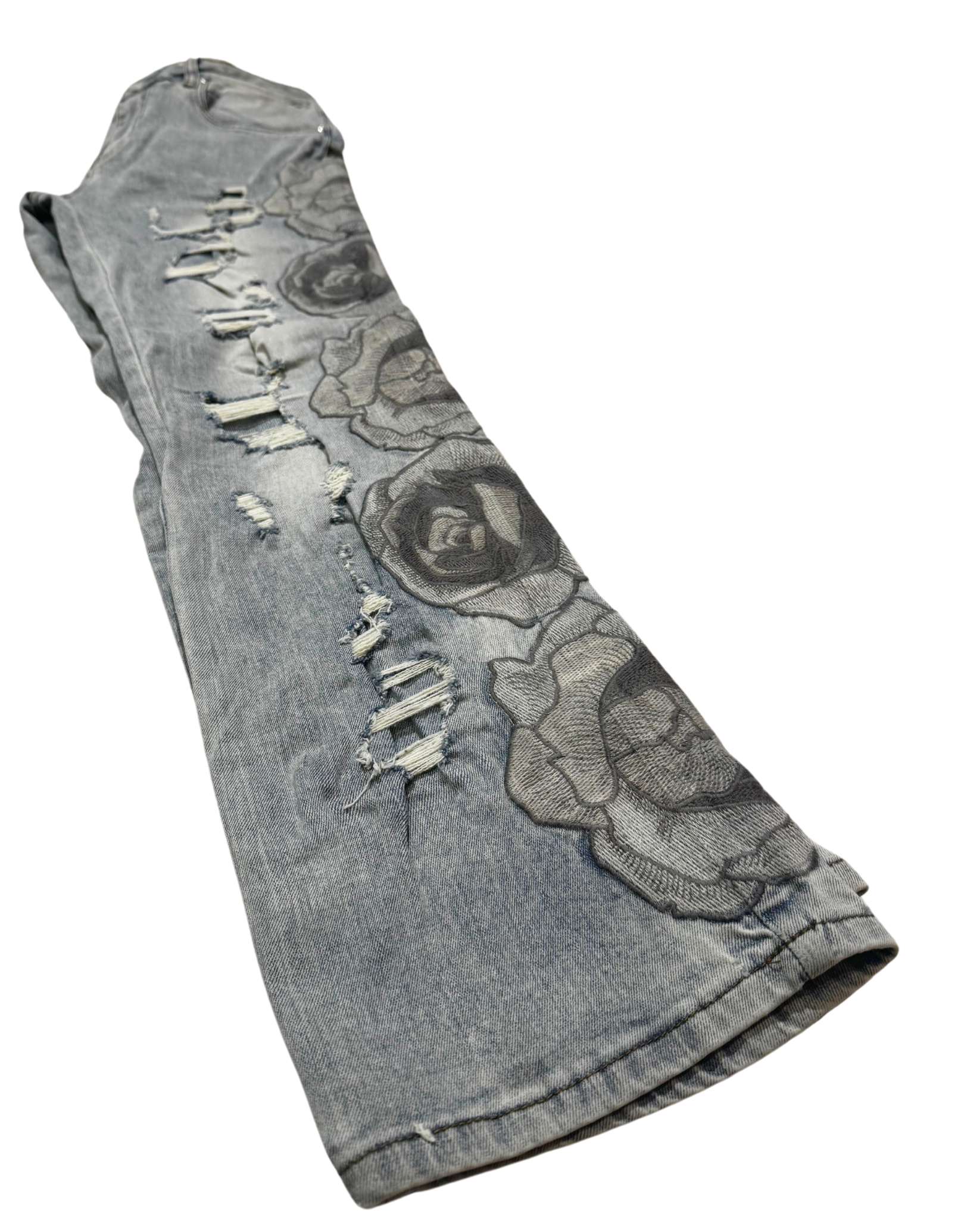 Floral Relaxed Fit Jeans M8207D