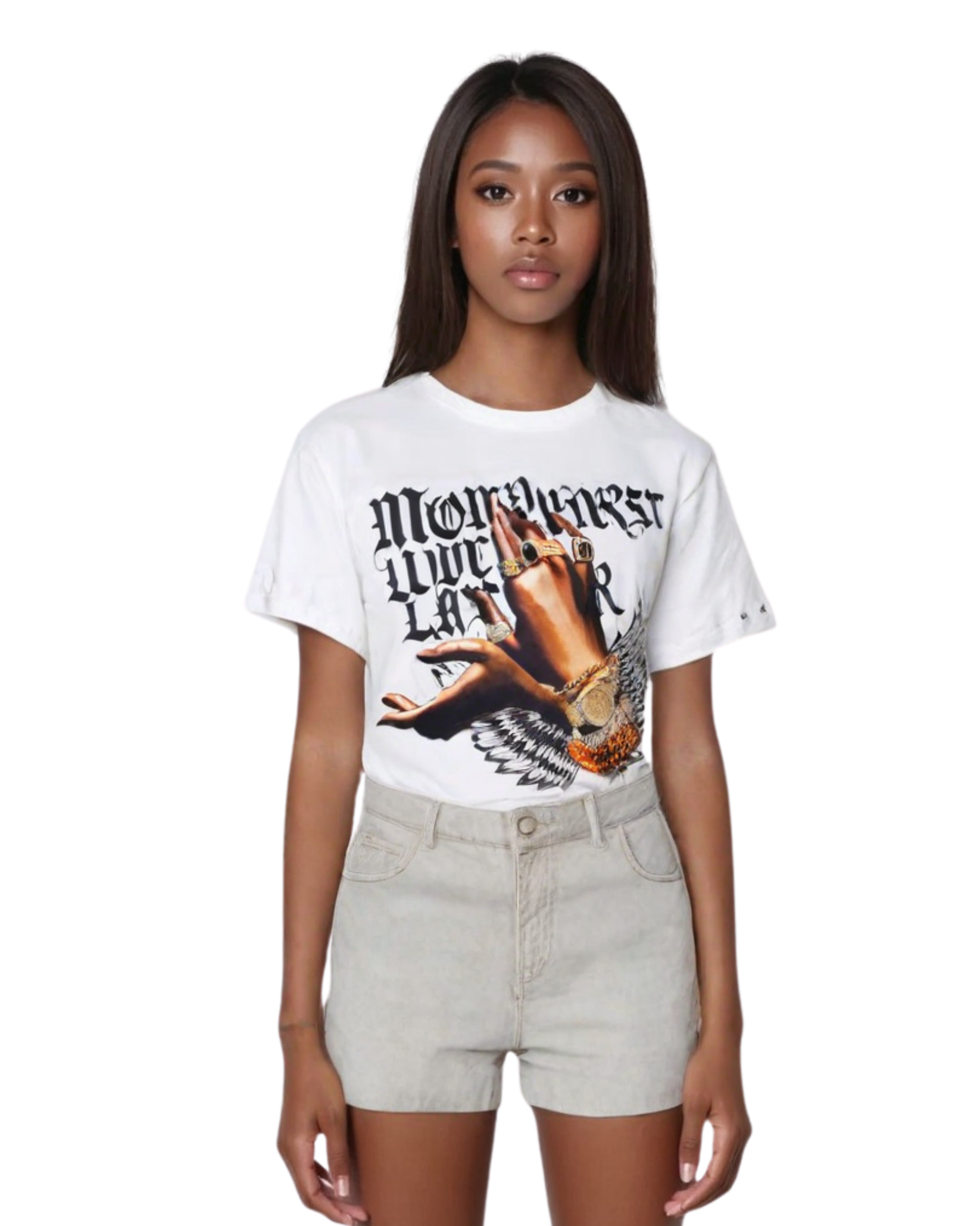 Money First Love Later Crop Top