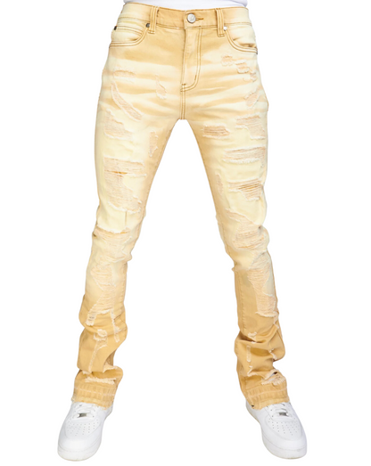 Mac 503 Embroidered Skinny Stacked Jeans