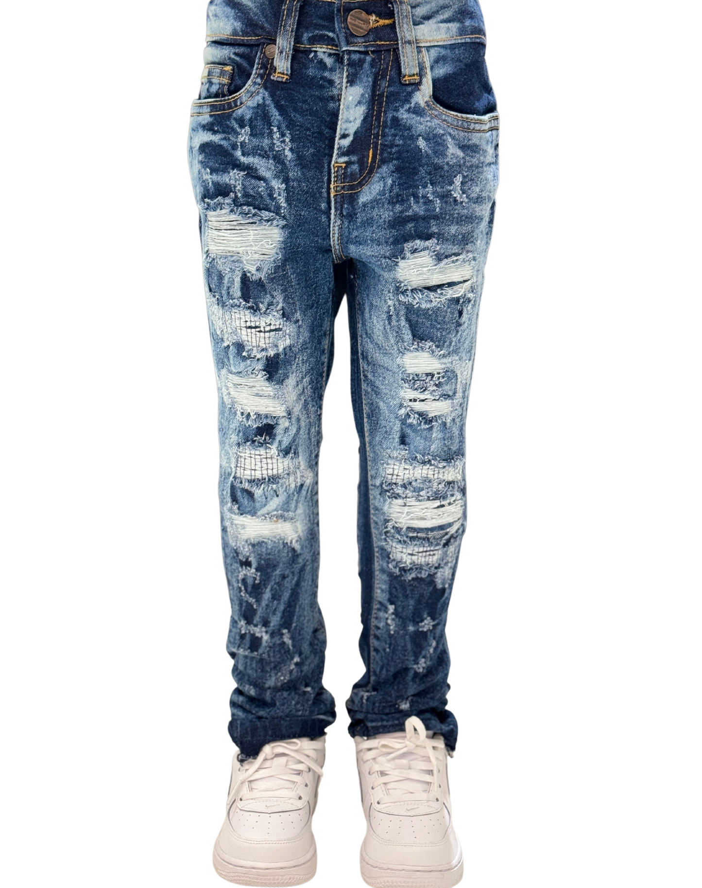 Kids Saints X Sinners Stacked Jeans 33948