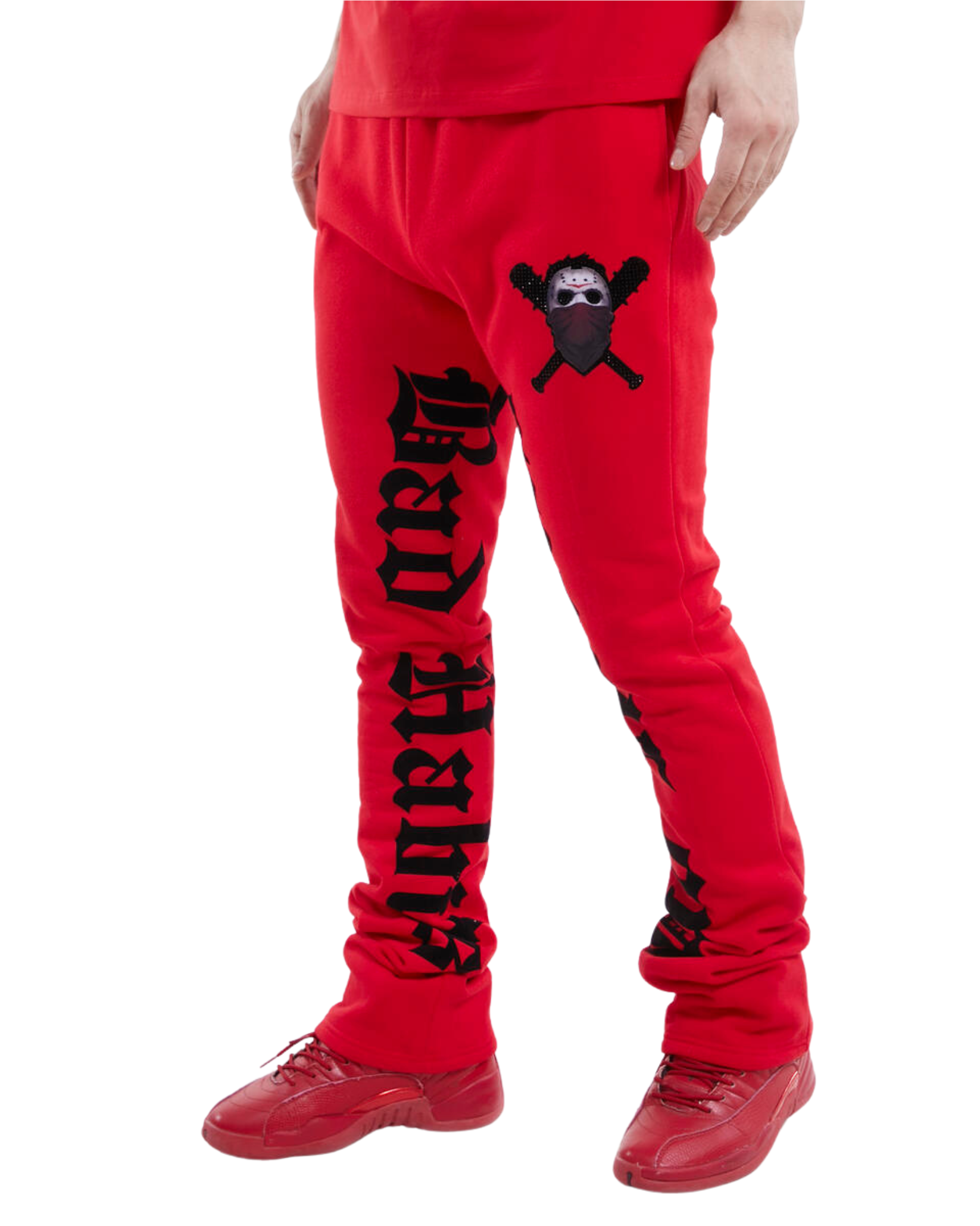 Bad Habits Stacked Sweatpants Raza