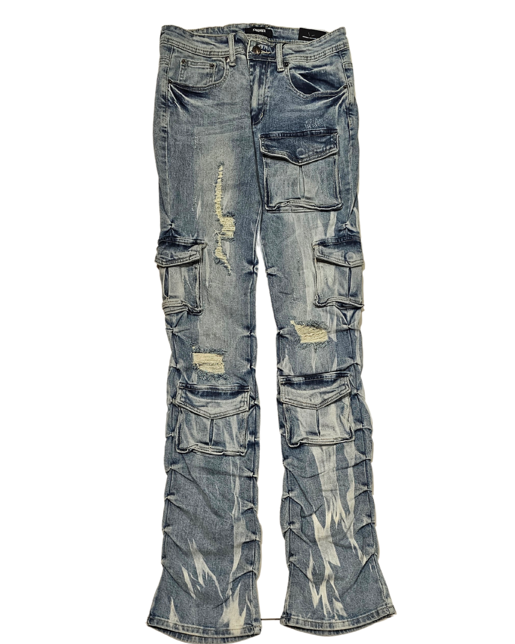 Stacked Cargo Denim Jean 2056