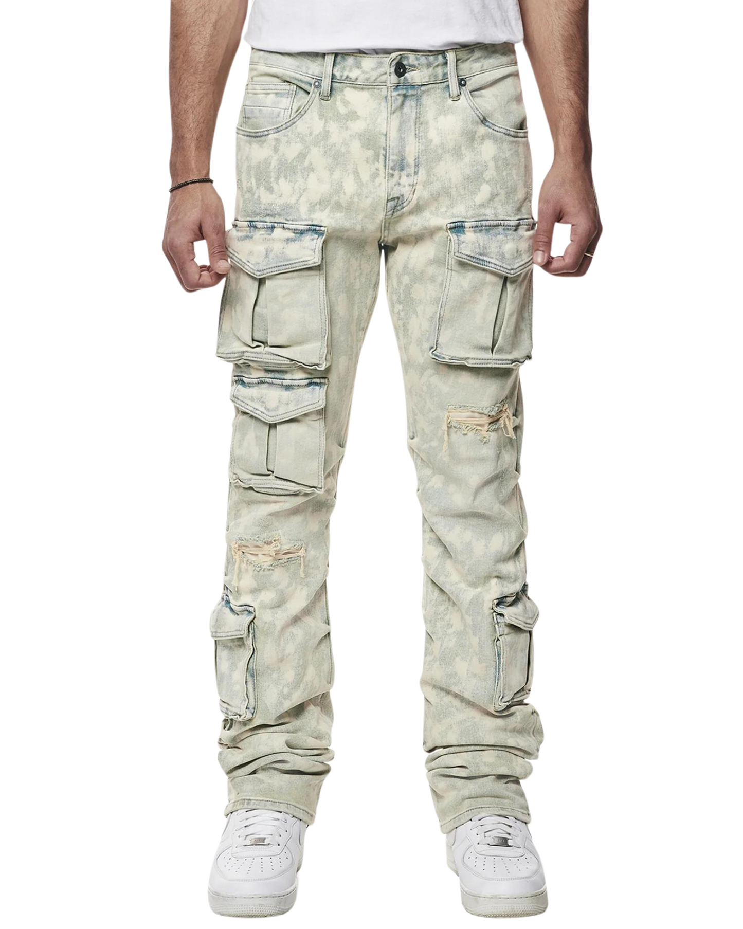 Multi Cargo Straight Fit Jeans