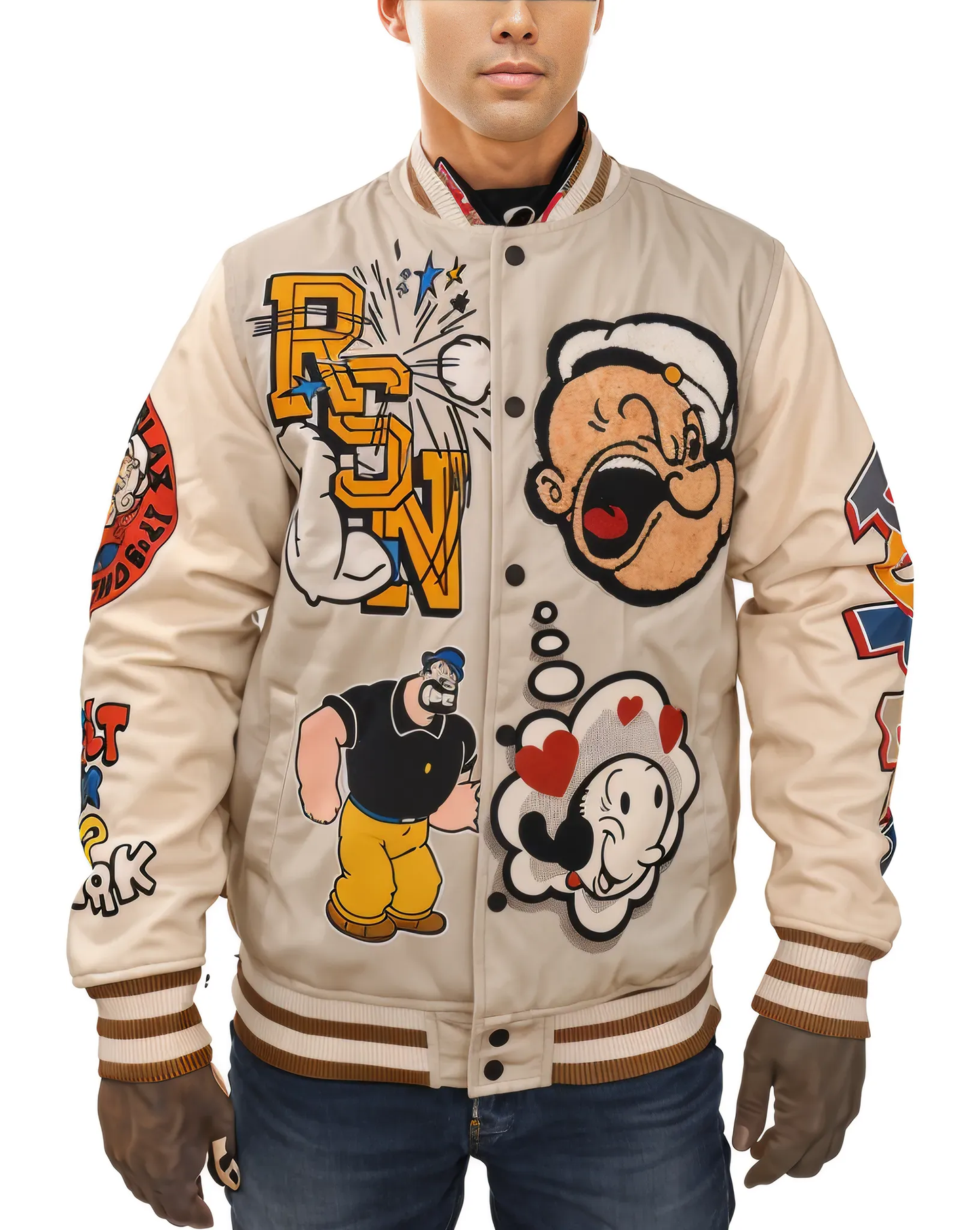 Popeye Rsn Wool Varsity Jacket