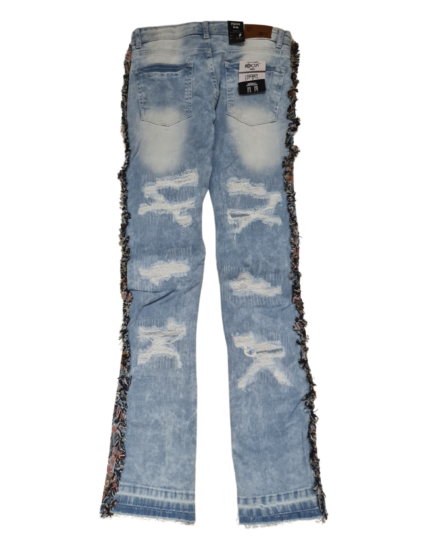 Kids Tapestry Stacked Jeans 3611