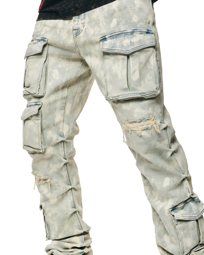 Multi Cargo Straight Fit Jeans