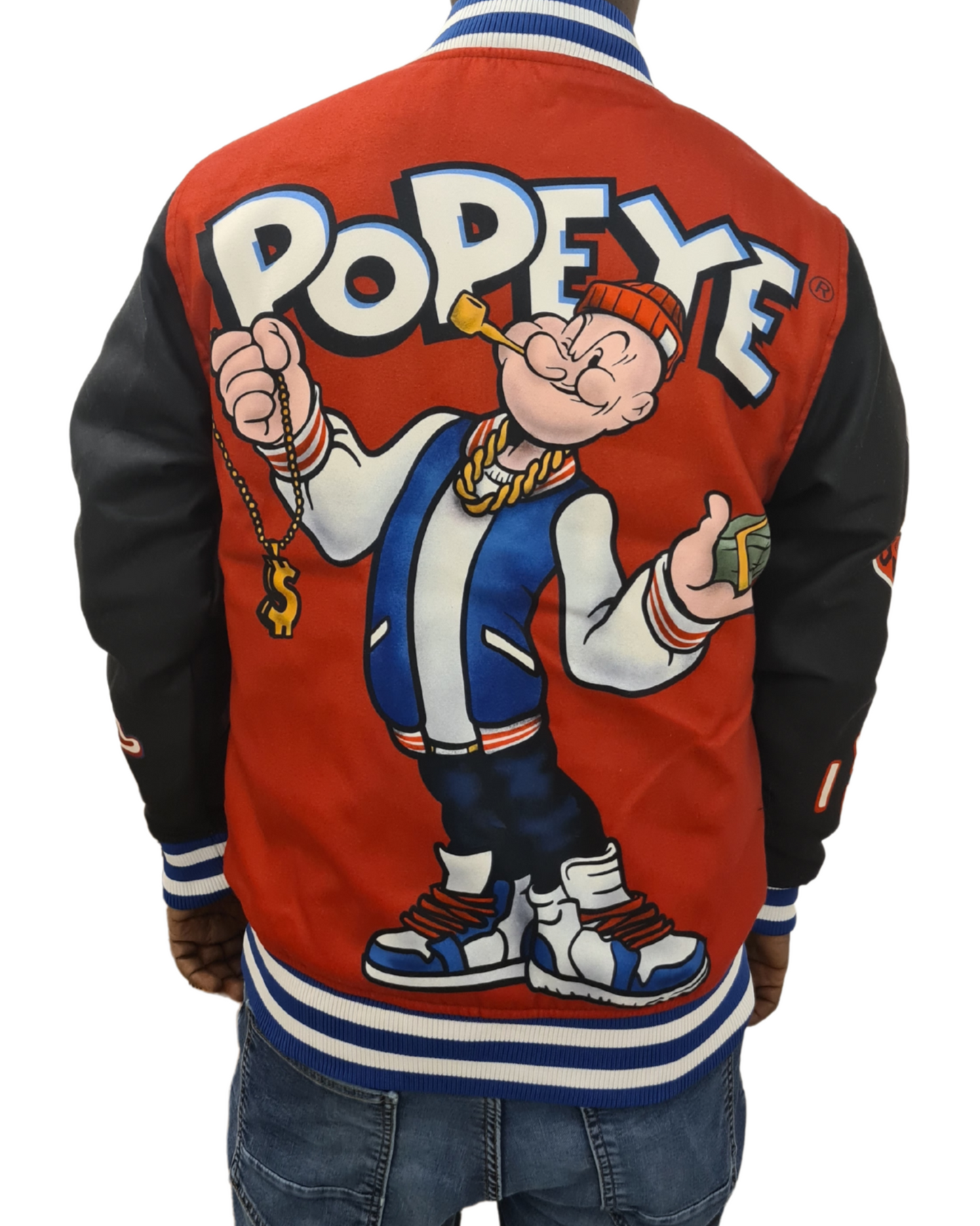 Popeye Usa Wool Varsity Jacket