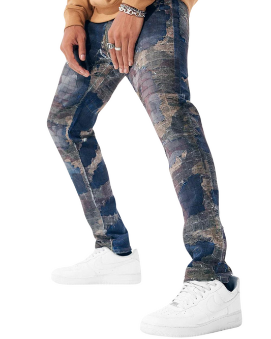 Amazon Boro Stacked Jeans 1170
