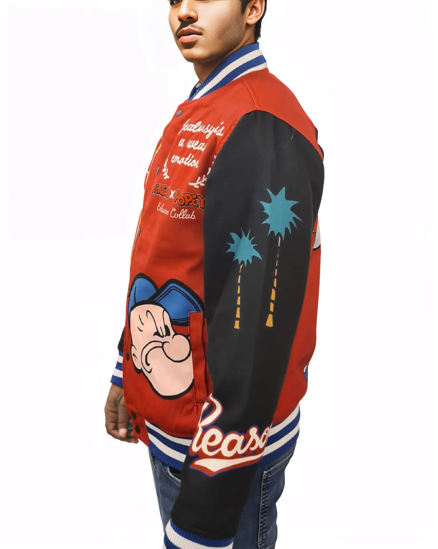 Popeye Usa Wool Varsity Jacket