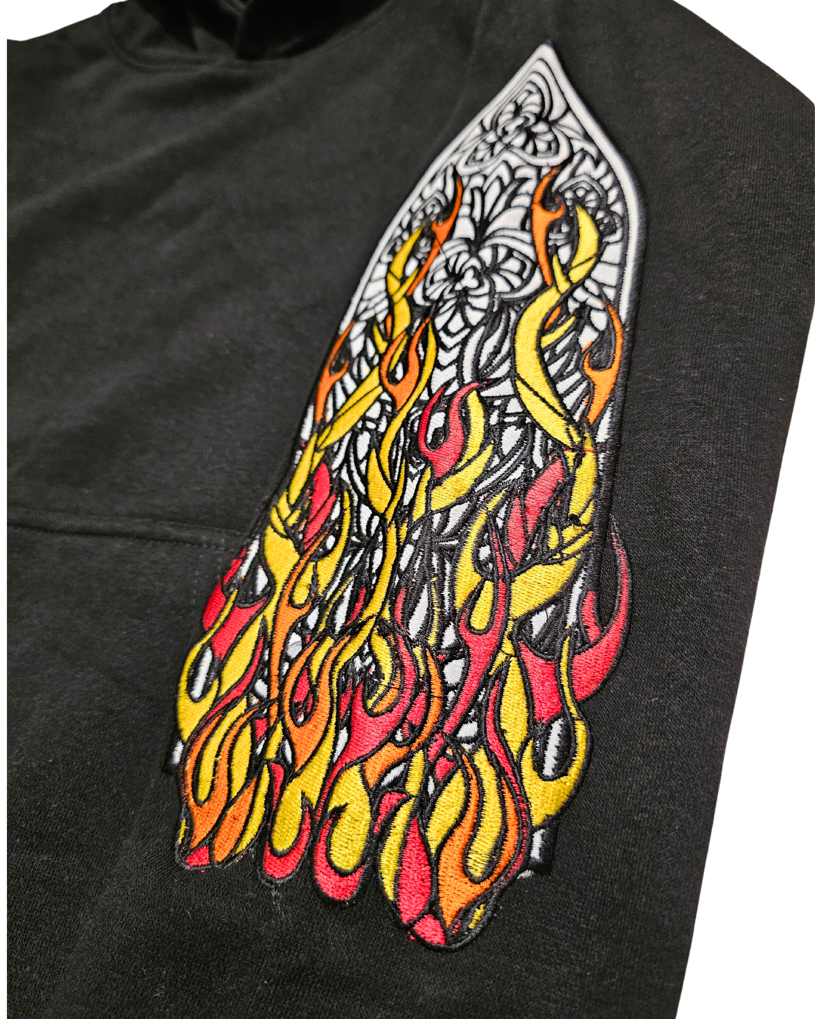 Kids Flamin' Stained Glass Hoodie