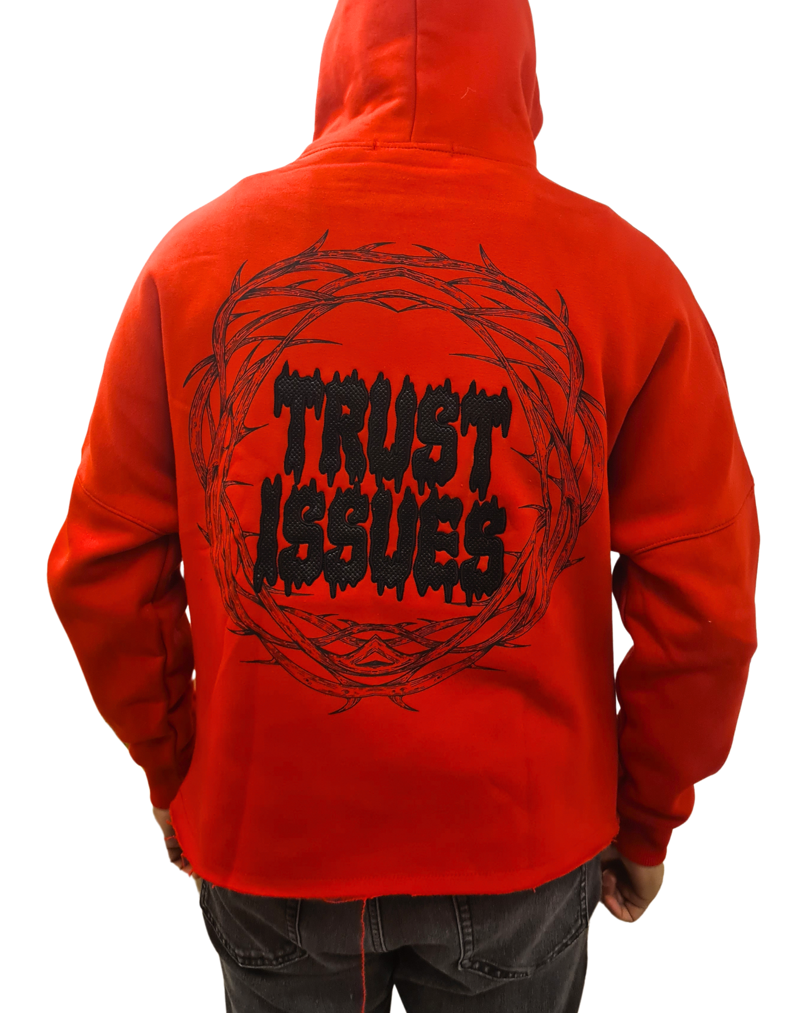 Trust Issues Cropped Hoodie