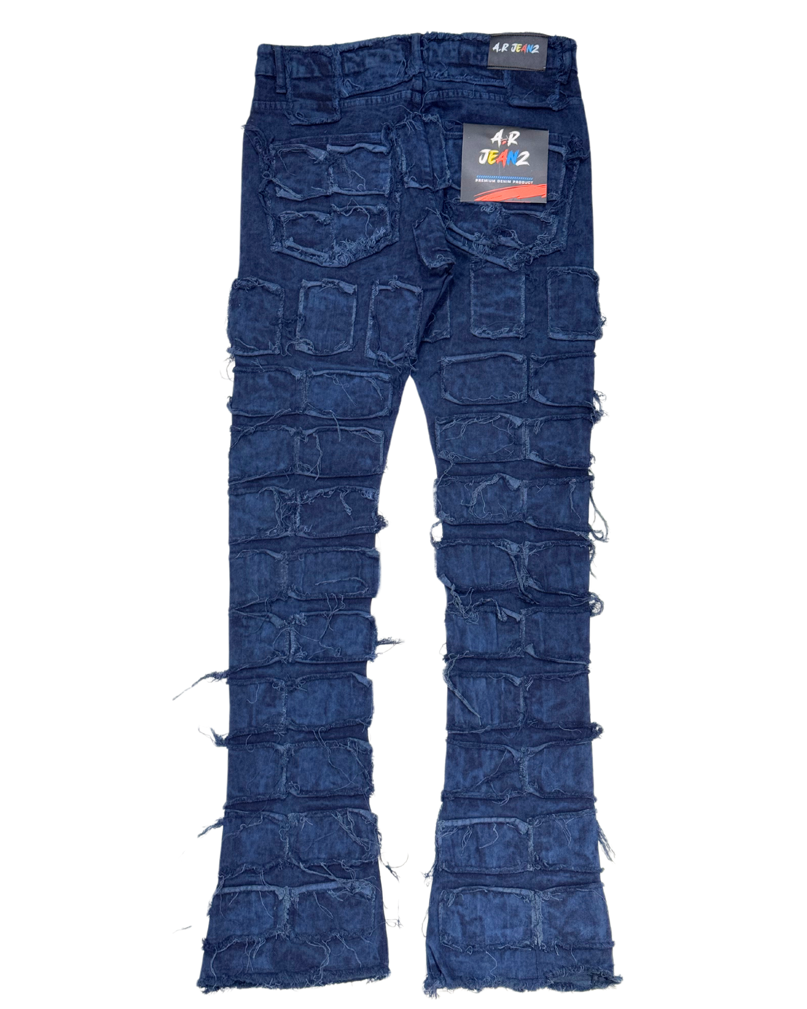 Square Patch Stacked Jean 2002