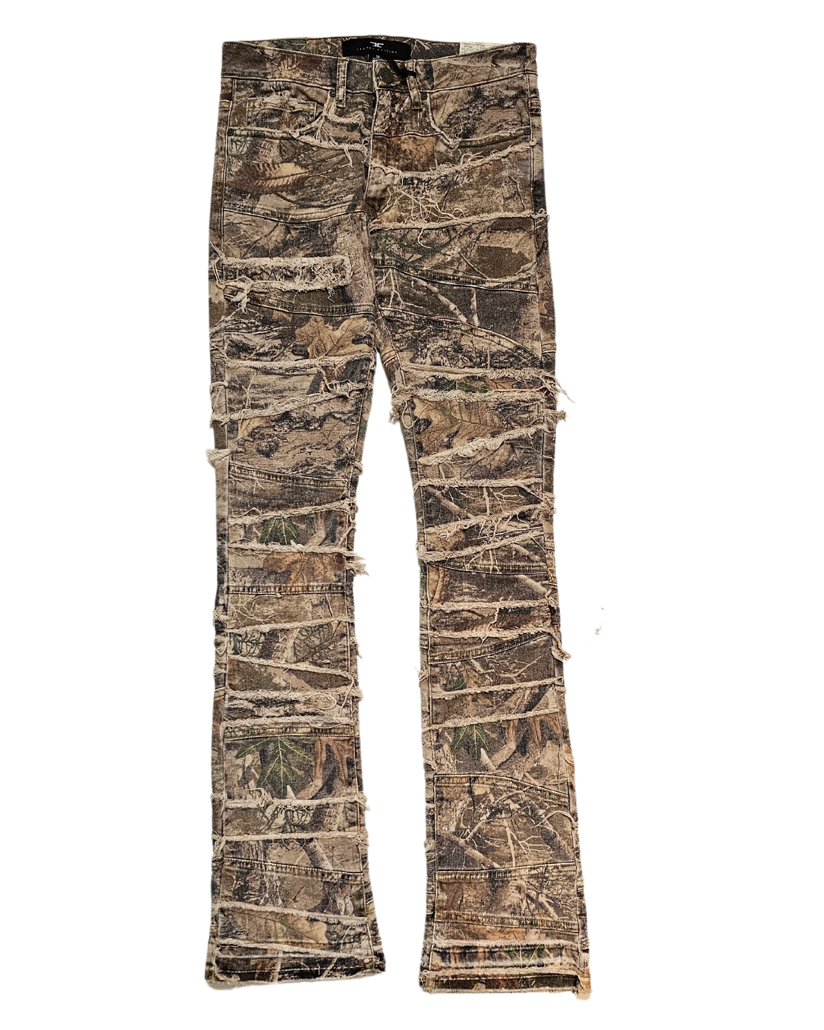 Camo Ripped Stacked Jean JTF1150