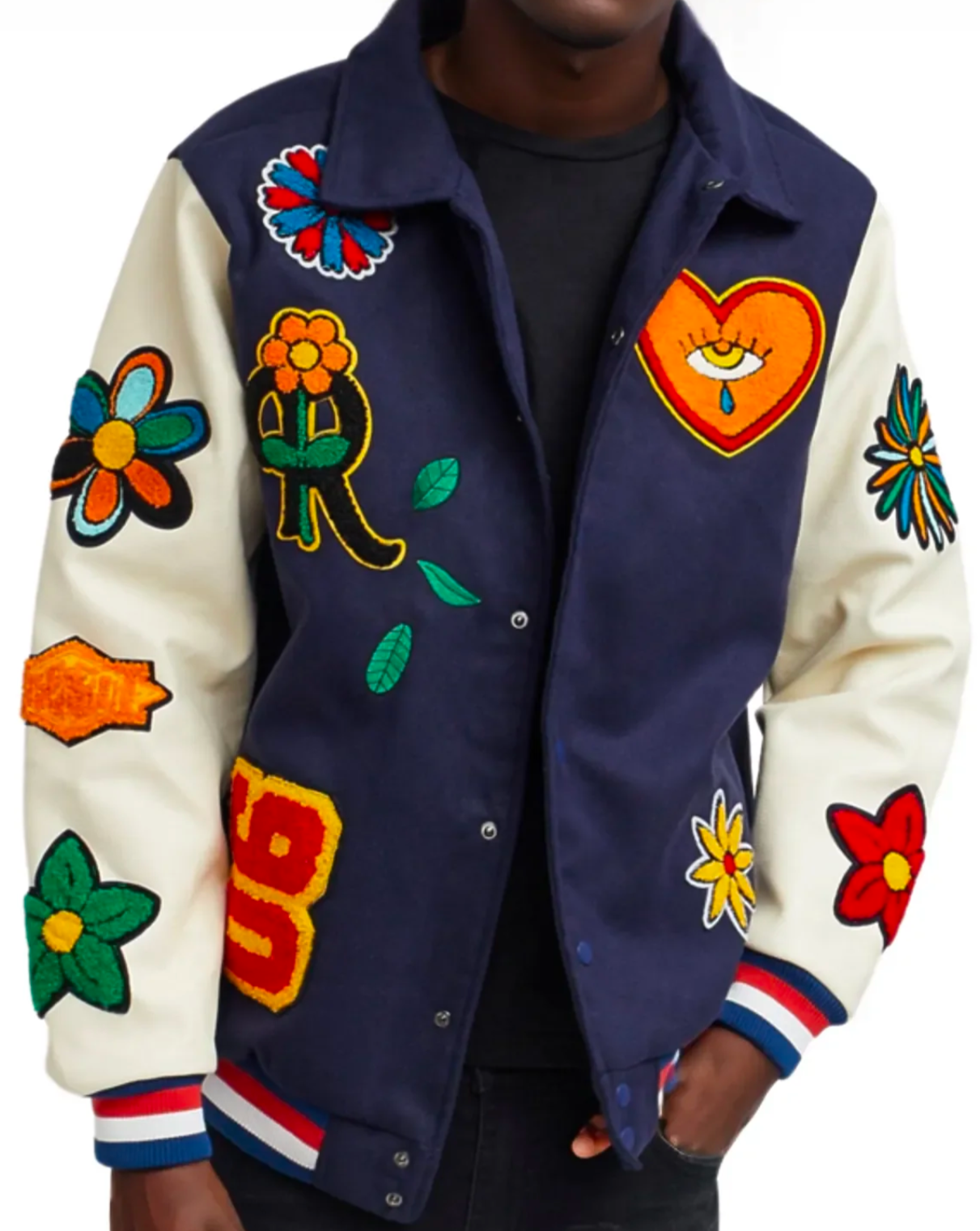 Silver City Patched Varsity Jacket