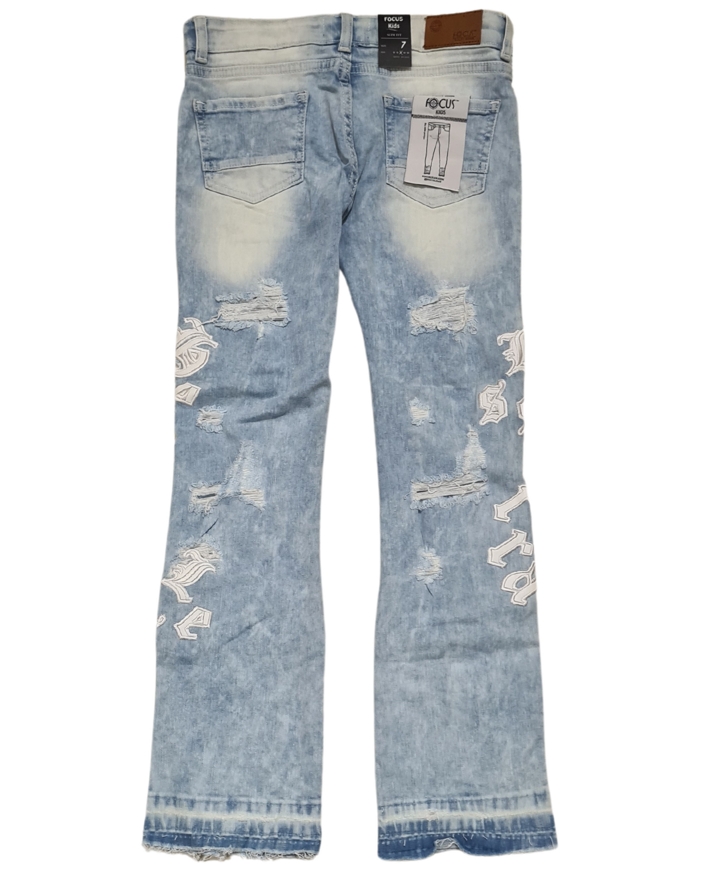 Kids Heartless Stacked Jeans 5241