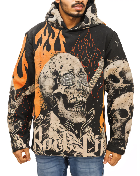 Rock Life Jacquard Hoodie