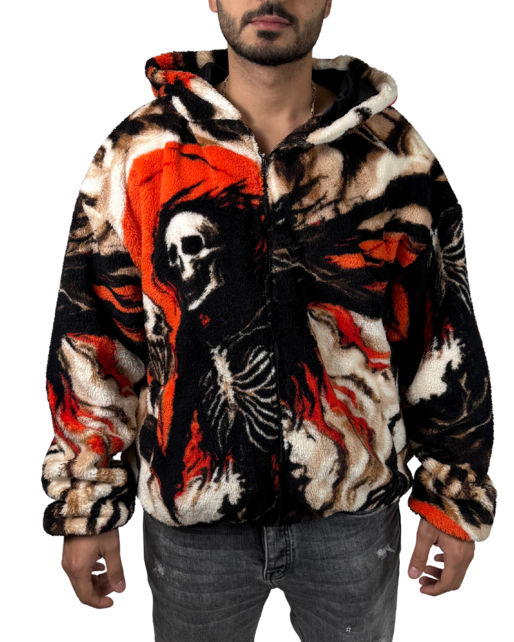 Bear Fluffy Woolen Hoodie