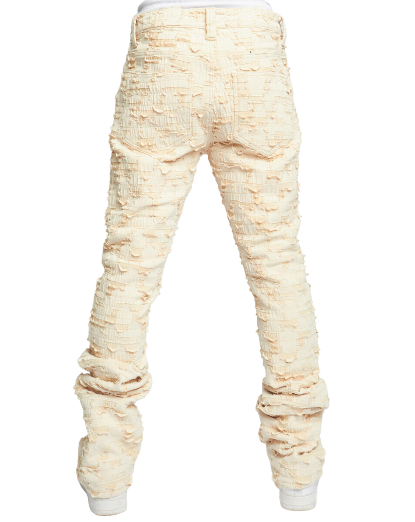 Lucas 501 Shredded Stacked Flare Jeans