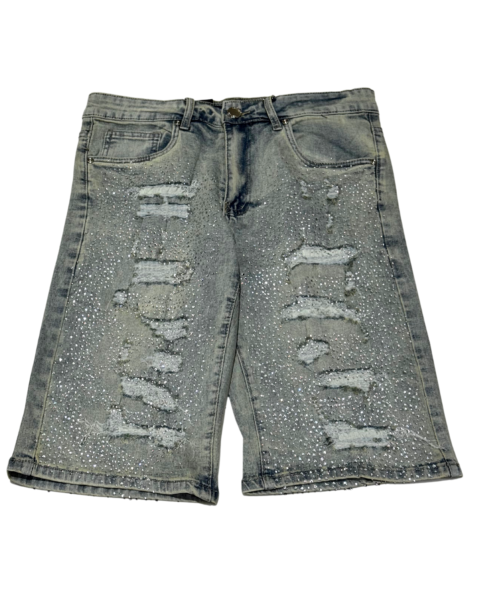 NY Ripped Skinny Fit Short M7516D