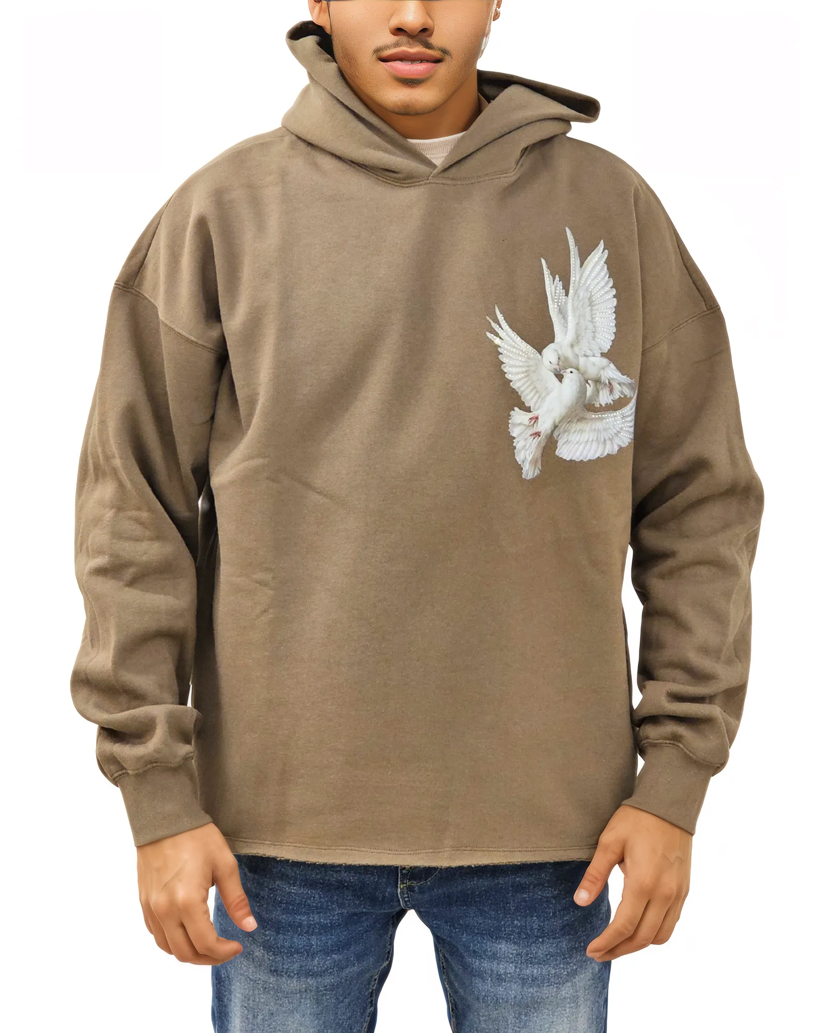 Dove Peace Crop Hoodie