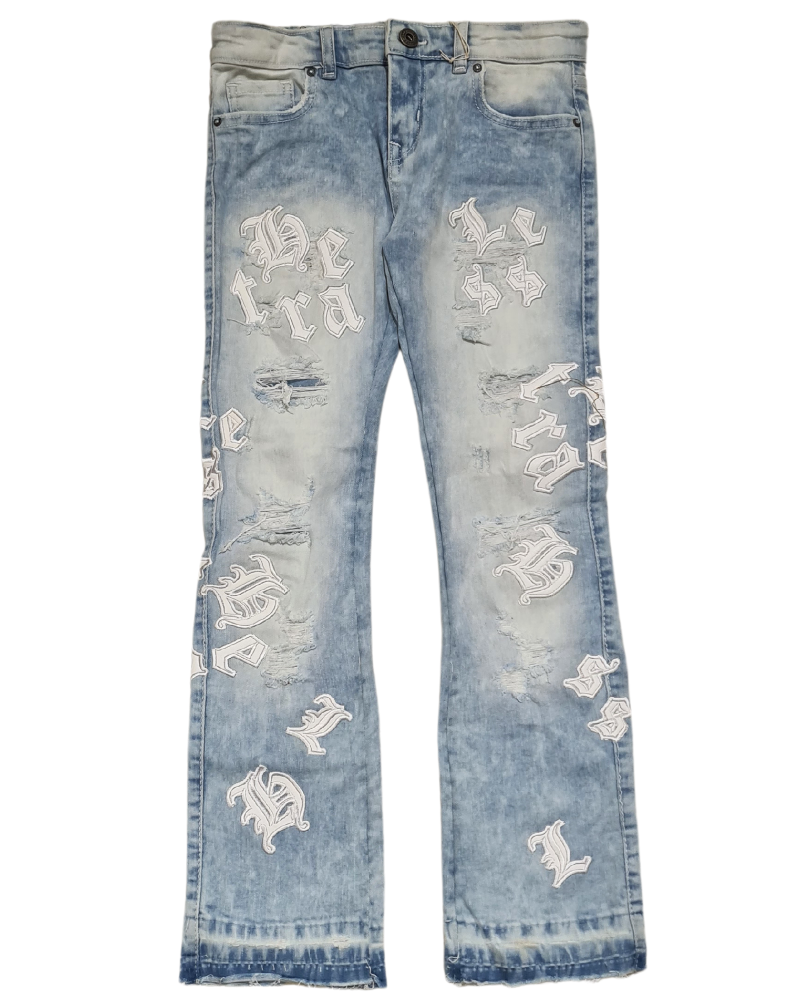 Kids Heartless Stacked Jeans 5241