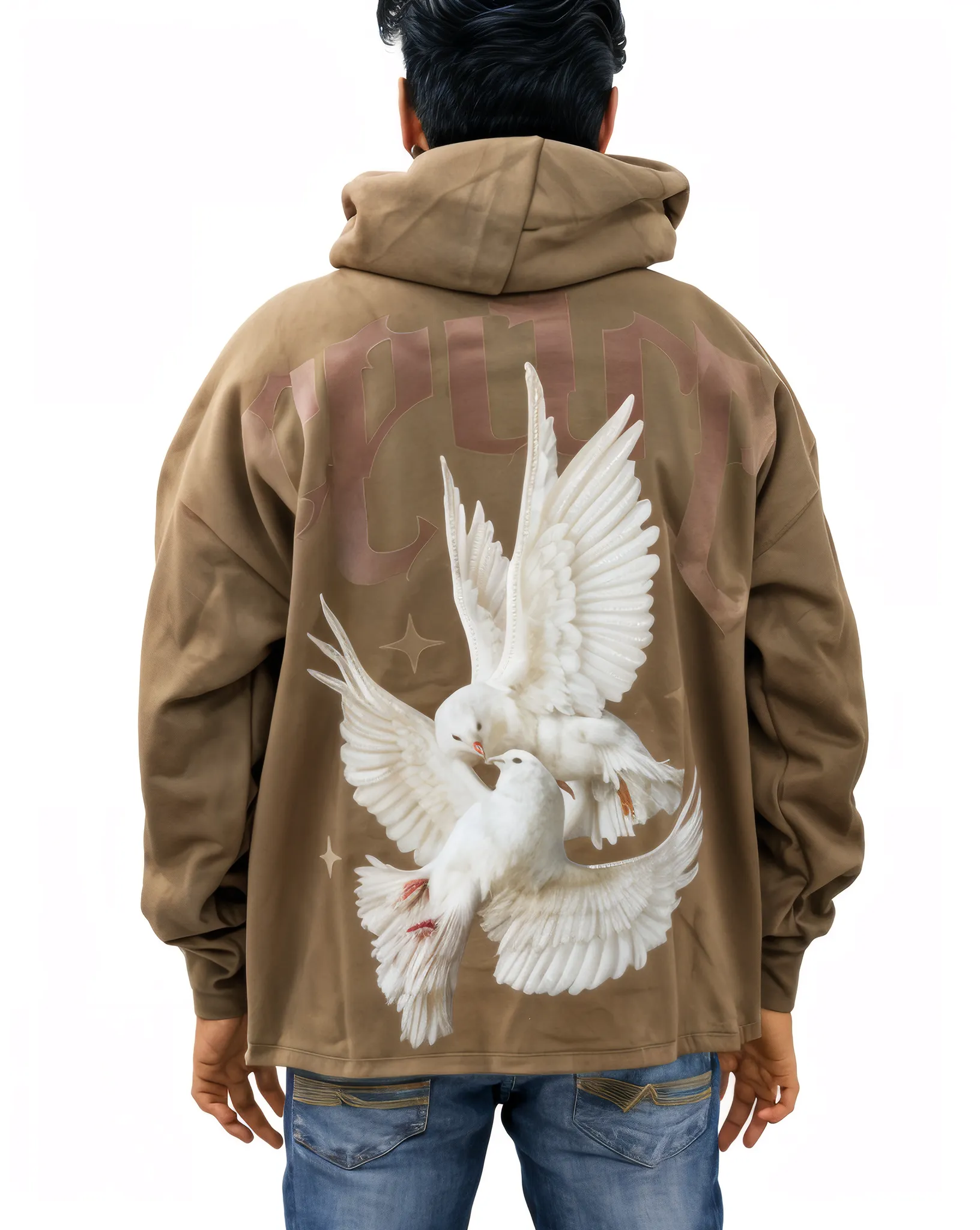 Dove Peace Crop Hoodie