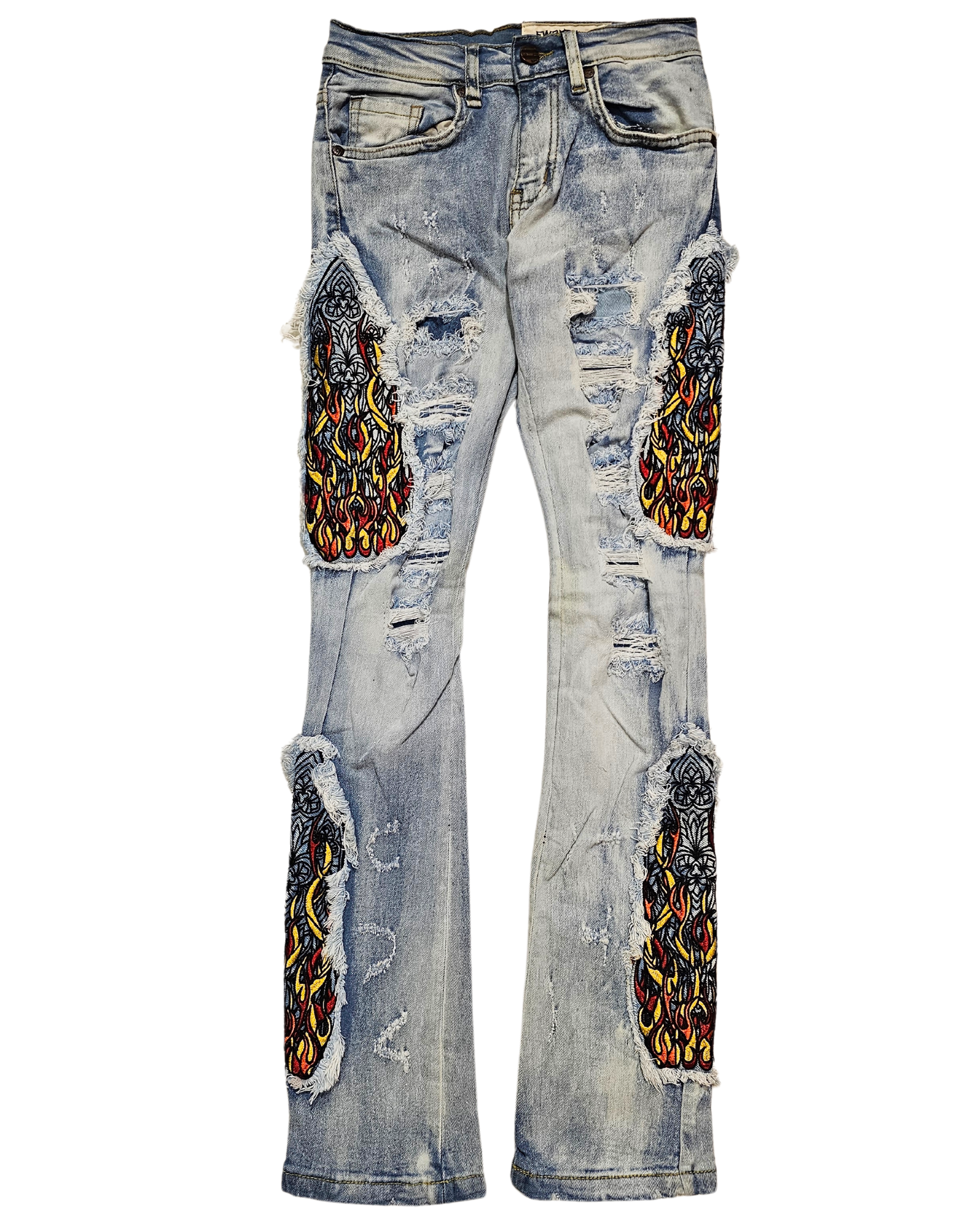 Kids Flamin' Stained Glass Jean